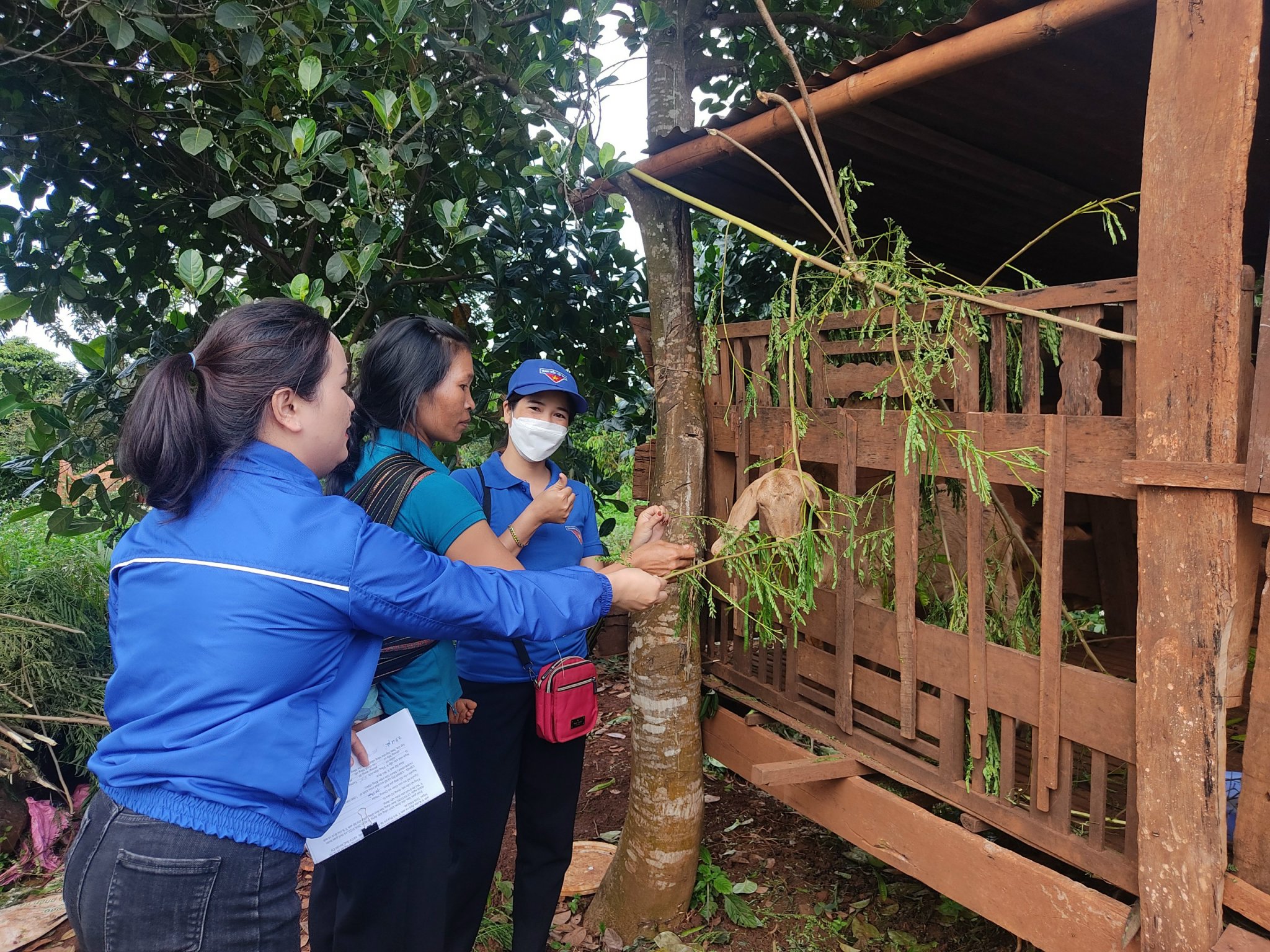 Lễ bàn giao 2 nhà tình thương và hỗ trợ mô hình phát triển kinh tế nuôi DÊ cho hai hộ nghèo tại buôn Sút H’luốt 